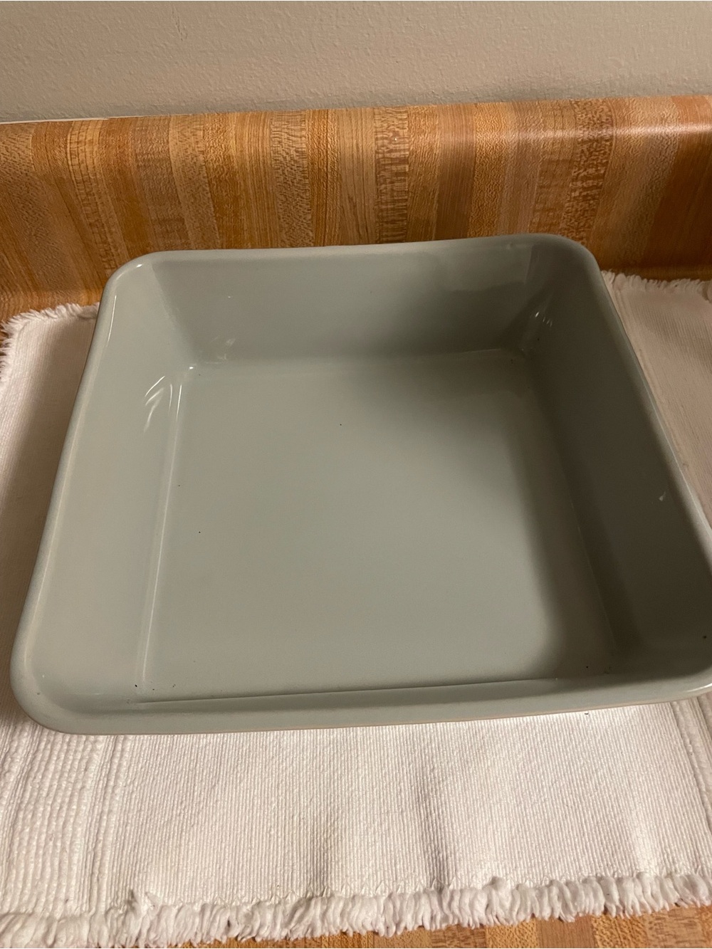 Square Ceramic Baking Dish in Sage Green - mason cash